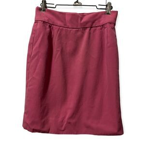 Carolyne Roehm 6 skirt women’s pink saks 5th GUC vintage zipper USA